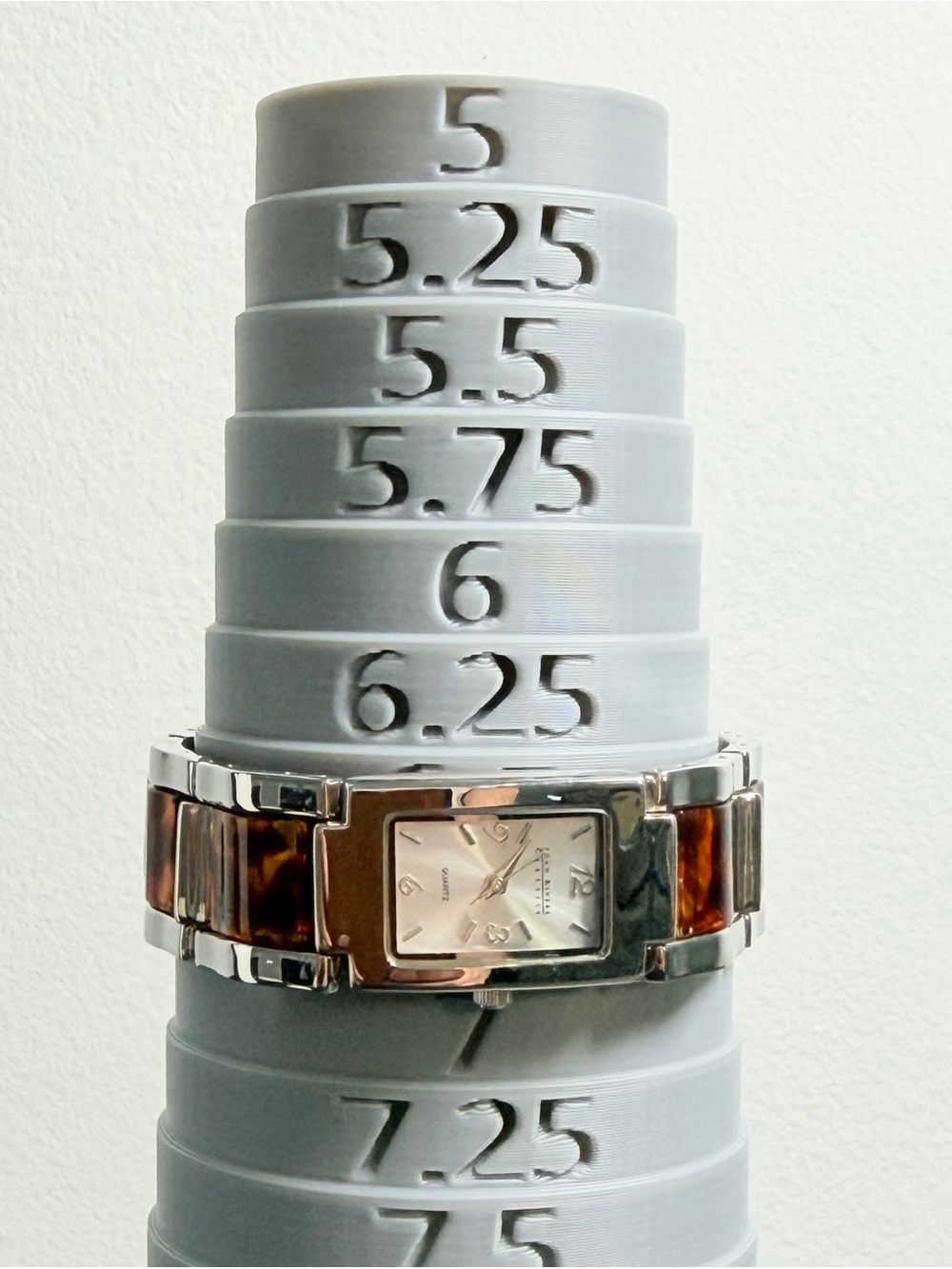 ☀️SOLD☀️Joan Rivers Classics Collection Tortoiseshell Inlay Link Vintage Watch - Picture 3 of 6